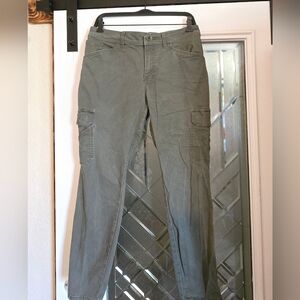 Womens Olive Cargo Pants Jeans